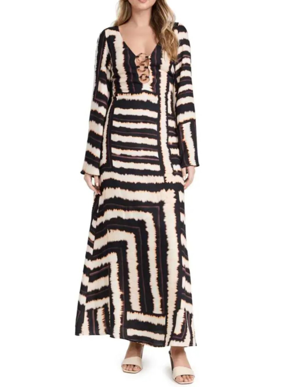 SEVEN WONDERS Azure Noria Maxi Long Dress Medium